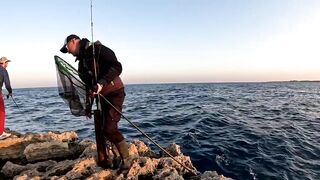 Кипр - вечерний shore jigging с берега, часть 58 - сезон 2025