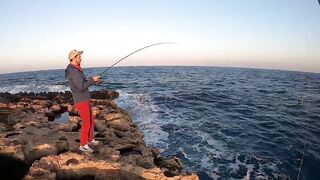 Кипр - вечерний shore jigging с берега, часть 58 - сезон 2025