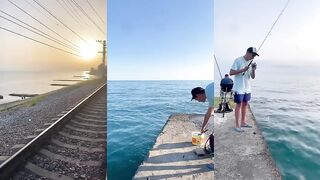 Береговая рыбалка в Сочи #fishing #рыбалка #sochi #море #рыба #seafishing #обзор #океан