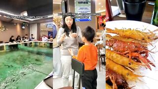 Ловим креветок в ресторане - Шанхай #шанхай #рыбалкавидео #рыбалканамормышку #рыбалкавкитае #shanghai #fishing