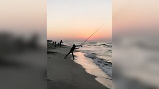 Surf fishing в Александрии, Египет
