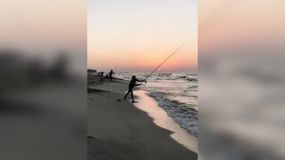 Surf fishing в Александрии, Египет