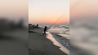 Surf fishing в Александрии, Египет