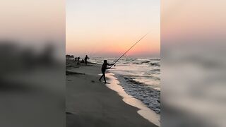 Surf fishing в Александрии, Египет