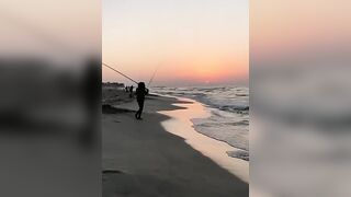 Surf fishing в Александрии, Египет