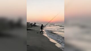 Surf fishing в Александрии, Египет