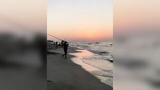 Surf fishing в Александрии, Египет