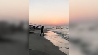 Surf fishing в Александрии, Египет
