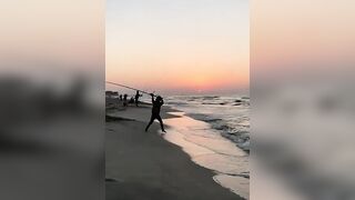Surf fishing в Александрии, Египет