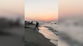 Surf fishing в Александрии, Египет