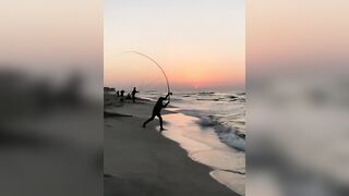 Surf fishing в Александрии, Египет