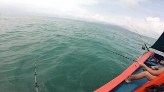 Морская рыбалка в Таиланде на Самуи / Sea fishing in Thailand on Samui