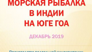 Морская рыбалка, Индия, юг Гоа, 2019, часть 2