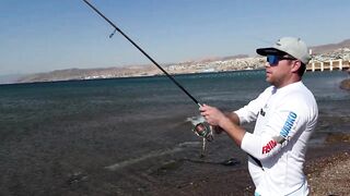 Эйлат: сутки на море и ловля саргана и кальмара, шурик