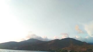 Бали Амед крупная баракуда у Вулкана Агунг