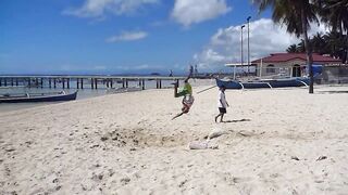 Сиаргао Филиппины морская рыбалка на рассвете и поиск свала