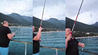 Гагра, Абхазия: ставридка с пирса, июнь 2025