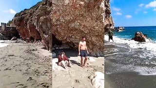 Пляж в Конаклы спокойная вода и короткий выход к свалу