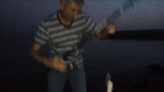 ОАЭ, Шарджа рыбалка на спининг (воблер) с берега 2018г.