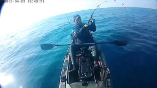 рыбалка с Каяка Средиземное Море ( Тель Авив )