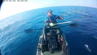 рыбалка с Каяка Средиземное Море ( Тель Авив )