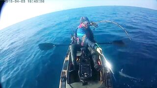 рыбалка с Каяка Средиземное Море ( Тель Авив )