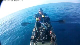 рыбалка с Каяка Средиземное Море ( Тель Авив )