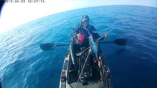 рыбалка с Каяка Средиземное Море ( Тель Авив )