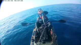 рыбалка с Каяка Средиземное Море ( Тель Авив )