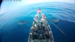 рыбалка с Каяка Средиземное Море ( Тель Авив )