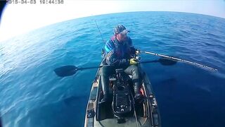 рыбалка с Каяка Средиземное Море ( Тель Авив )