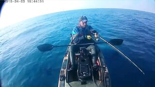 рыбалка с Каяка Средиземное Море ( Тель Авив )