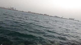 ОАЭ, Абу-Даби ,рыбалка с Берега, своим спиннингом, возле Лувра