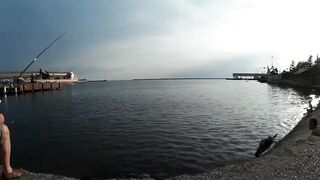 Морская рыбалка. Черное море - Туапсе. Ловля рыбы в Туапсе. Ловля с причала.