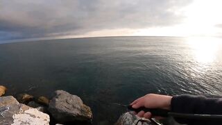 Рыбалка в Имеретинке. Norstream Experience EXS-802ML. Тест на море.