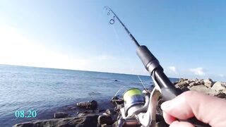 Рыбалка, Чёрное море, Джубга. С берега на бомбарду и булер.