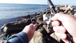 Рыбалка, Чёрное море, Джубга. С берега на бомбарду и булер.