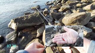 Рыбалка, Чёрное море, Джубга. С берега на бомбарду и булер.