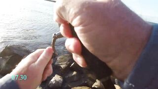 Рыбалка, Чёрное море, Джубга. С берега на бомбарду и булер.