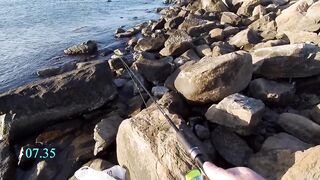 Рыбалка, Чёрное море, Джубга. С берега на бомбарду и булер.