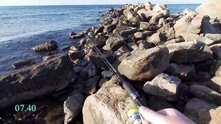 Рыбалка, Чёрное море, Джубга. С берега на бомбарду и булер.