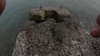 Гудаута, Абхазия береговая рыбалка и первые кадры