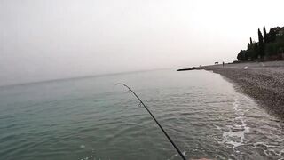 Гудаута, Абхазия береговая рыбалка и первые кадры