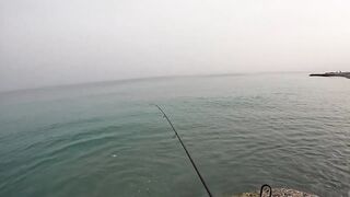 Гудаута, Абхазия береговая рыбалка и первые кадры