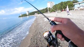 Пицунда, Абхазия. Спиннинг с берега летом 2025