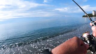 Пицунда, Абхазия. Спиннинг с берега летом 2025