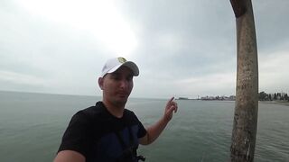 Сухум, Абхазия рыбалка с пирса по барабульке с нуля