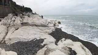 Цандрыпш, Белые скалы как найти и где подходы к пляжу