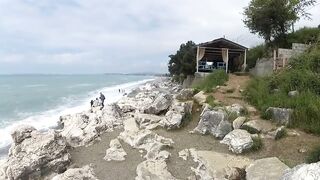 Цандрыпш, Белые скалы как найти и где подходы к пляжу