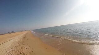 Благовещенская - сарган в Чёрном море у кромки прибоя